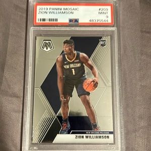 Zion Williamson rookie mosaic psa 9 mint condition